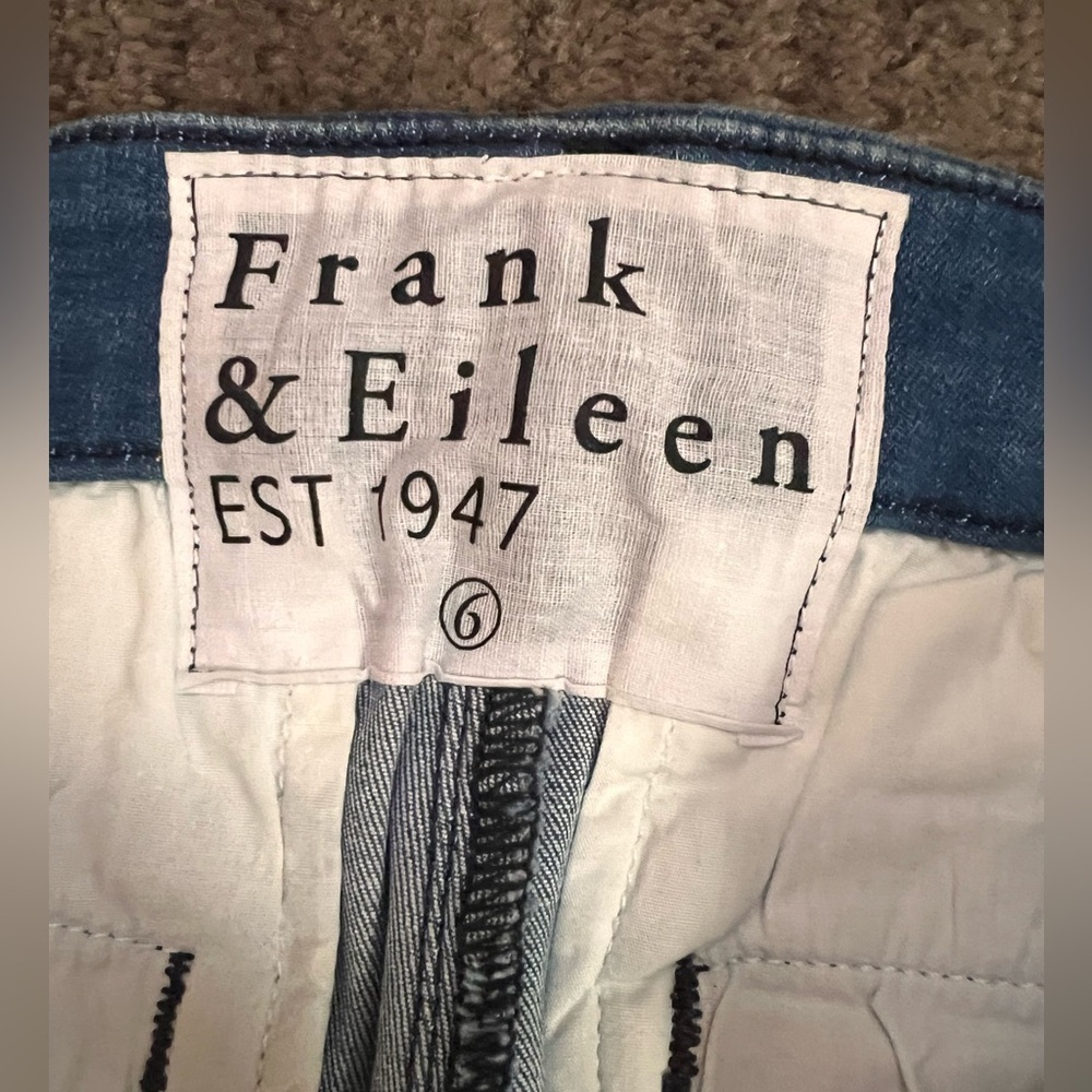 FRANK & EILEEN Women’s Wicklow Pant in Denim Wash - Size 6 - Picture 10 of 10